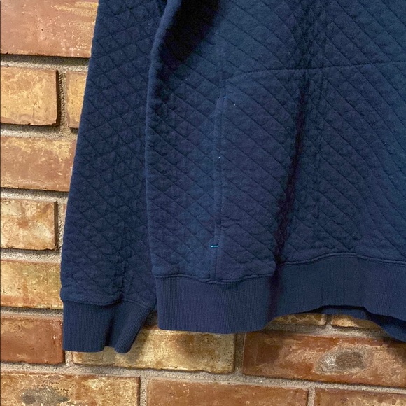 Navy Blue Polo Shirt with Quilted Fabric and Quarter-Zip Sweatshirt EUC - Picture 2 of 10